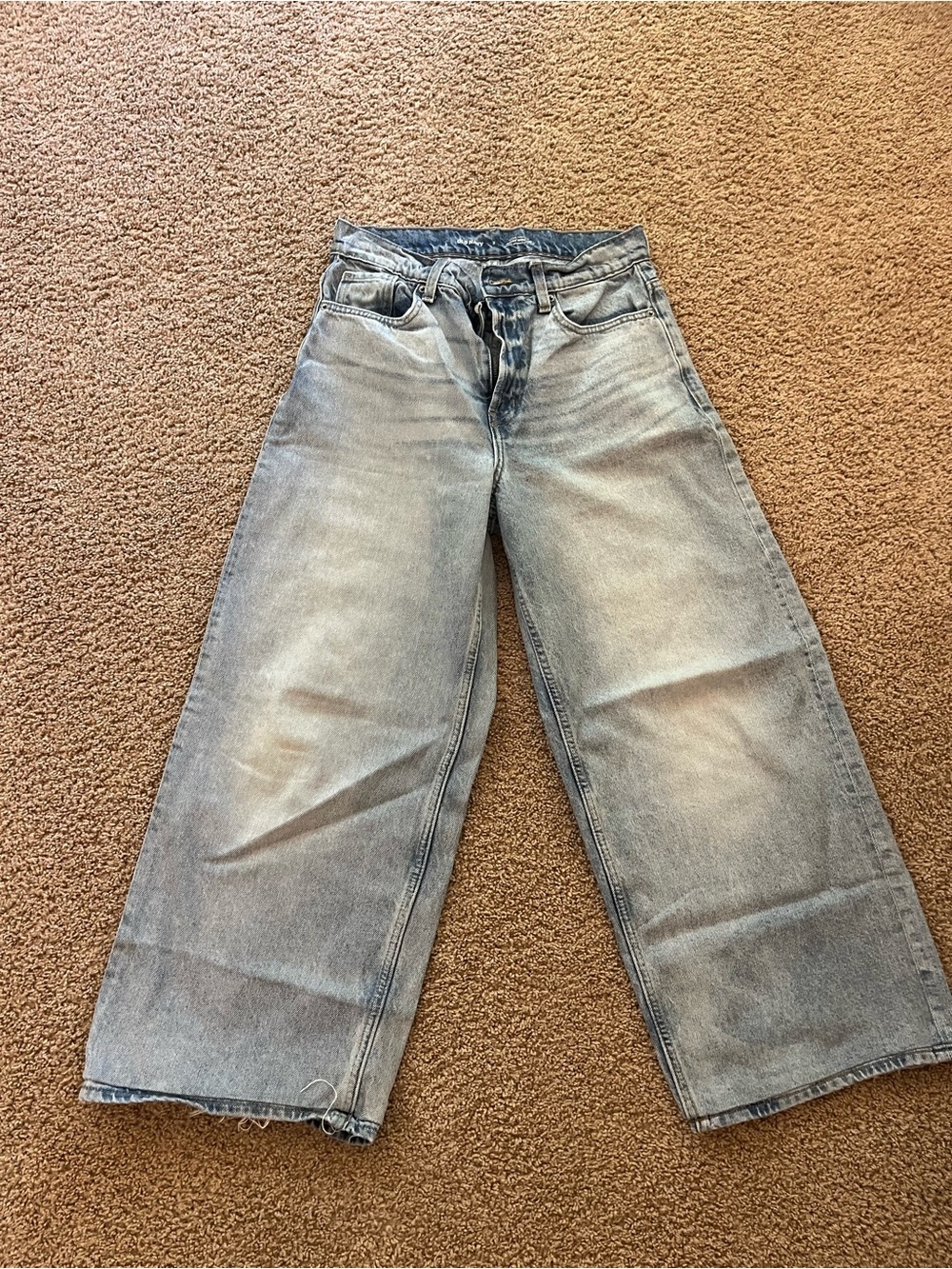 Old Navy Light Blue Baggy Wide-Leg Jeans